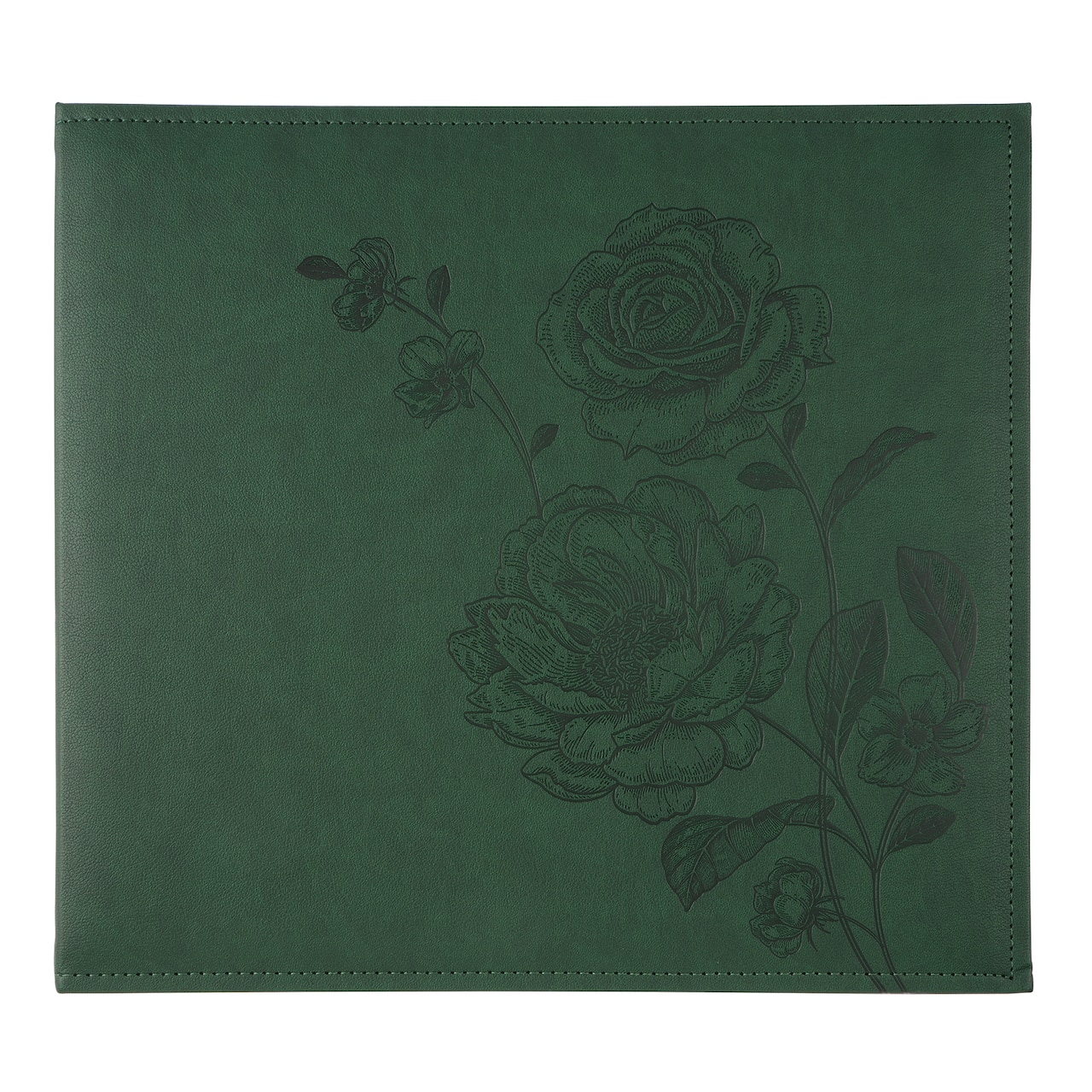 Album de scrapbooking floral vert gaufré 12 po x 12 po par Recollections